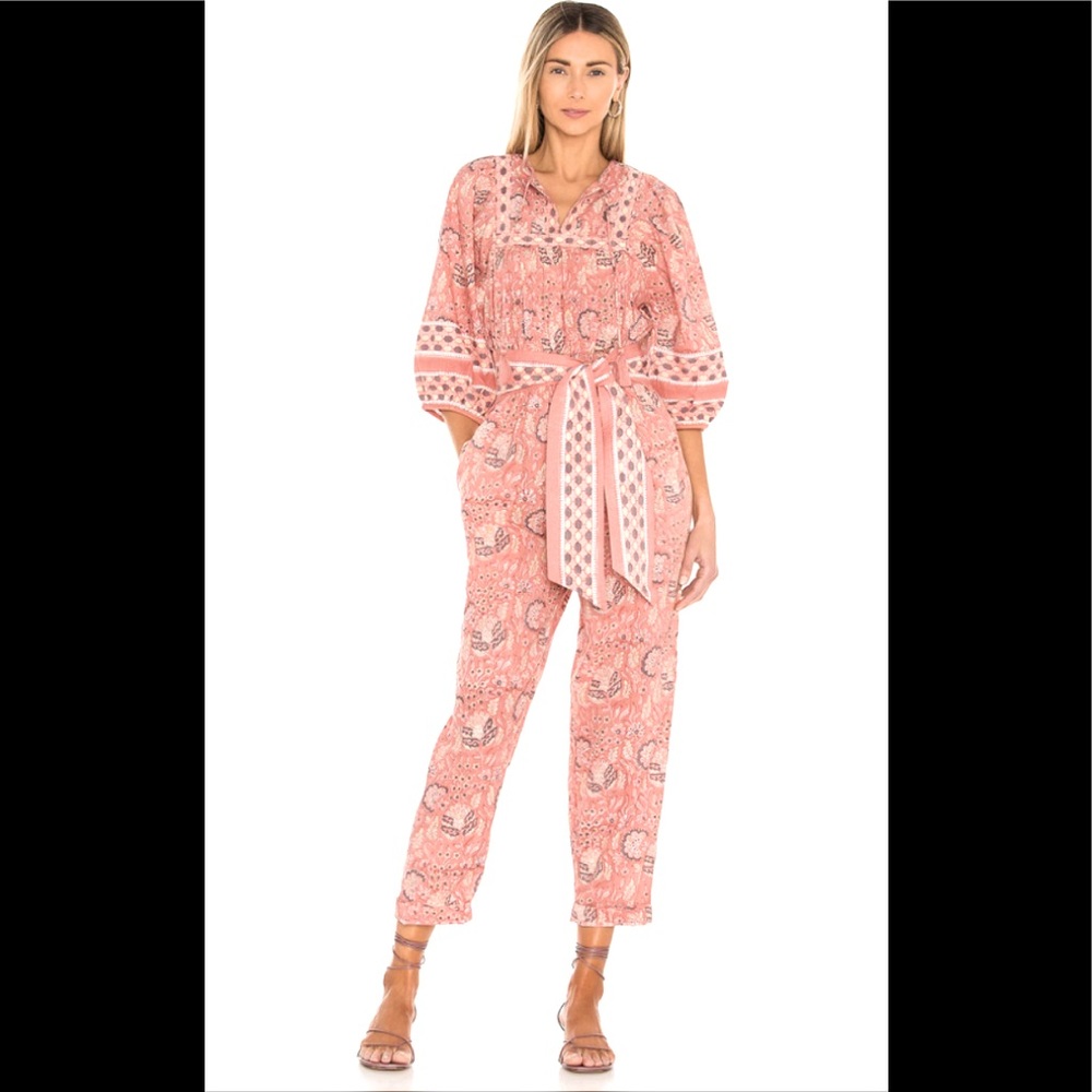 NWT Anthropologie Cleobella Magdalena Jumpsuit in Cherry Blossom Print